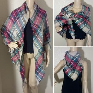 Plaid Blanket Scarf